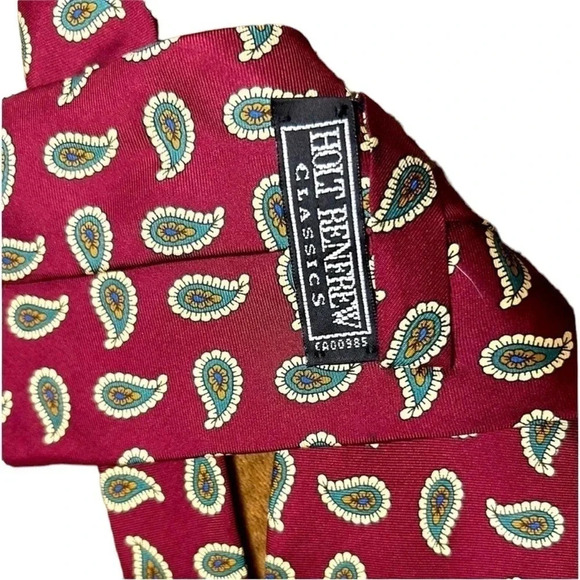 Vintage holt Renfrew paisley silk tie - Picture 1 of 4